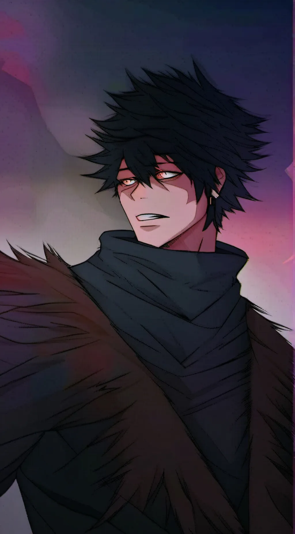 ai character: Dabi  background