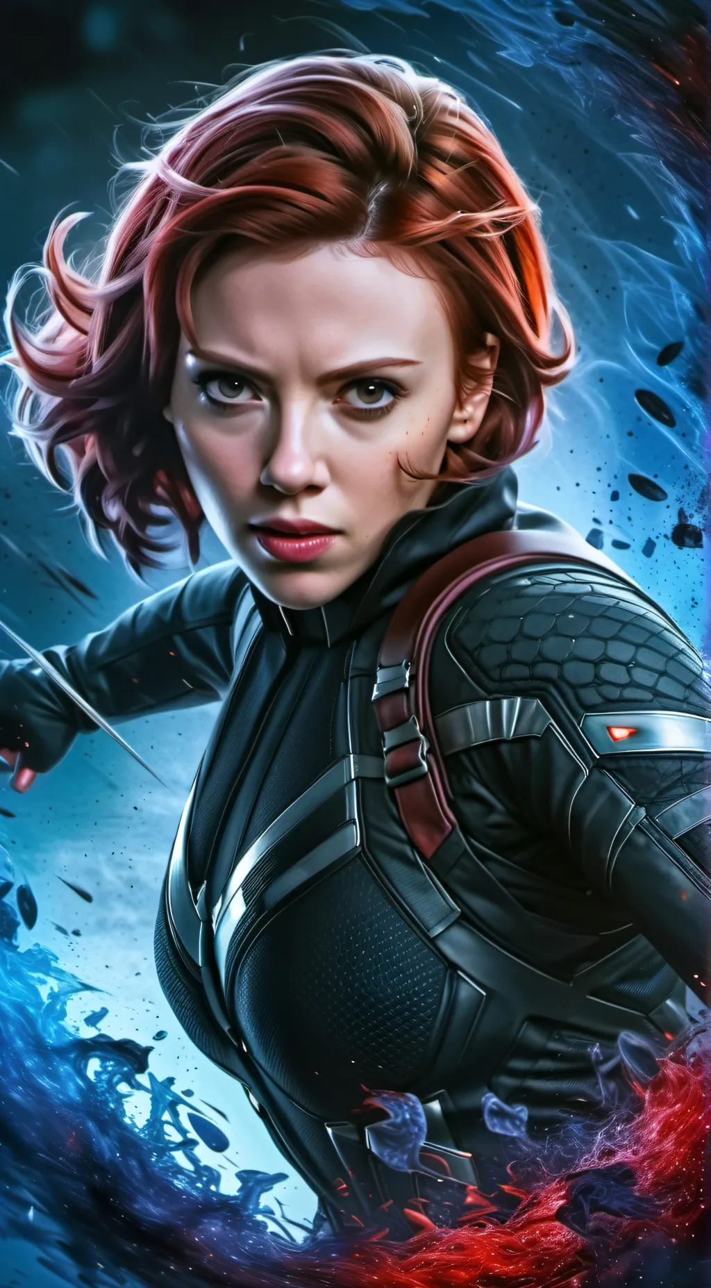 ai character: Natasha Romanoff  background