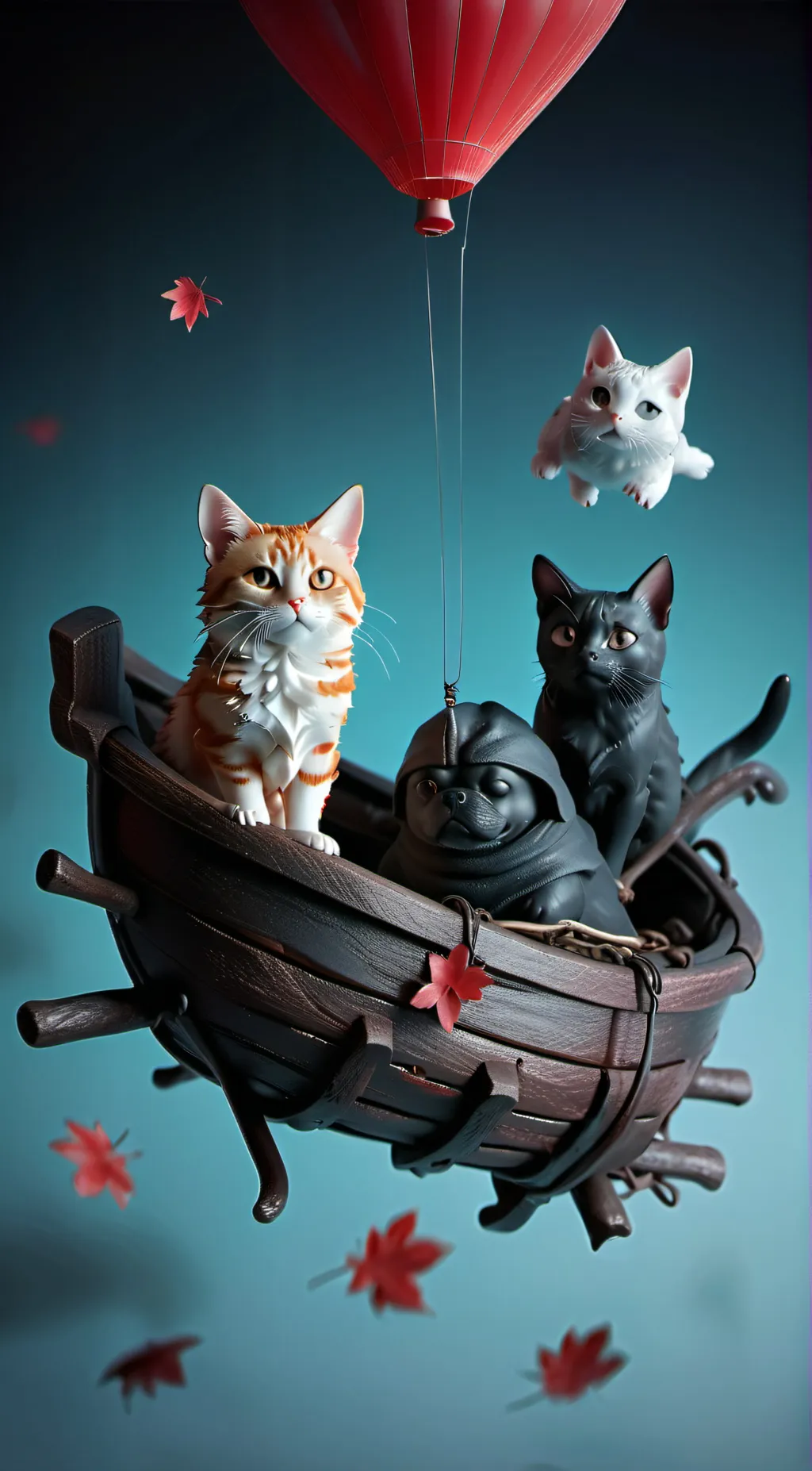 ai character: cat dog background