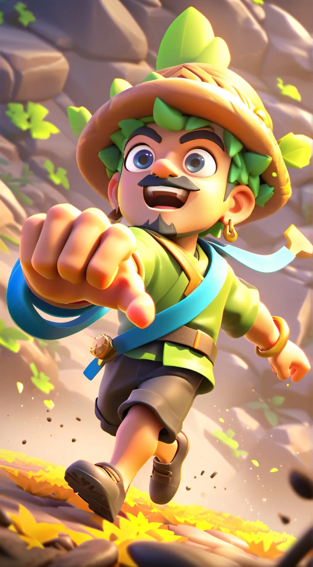 ai character: Mikey Smith  background