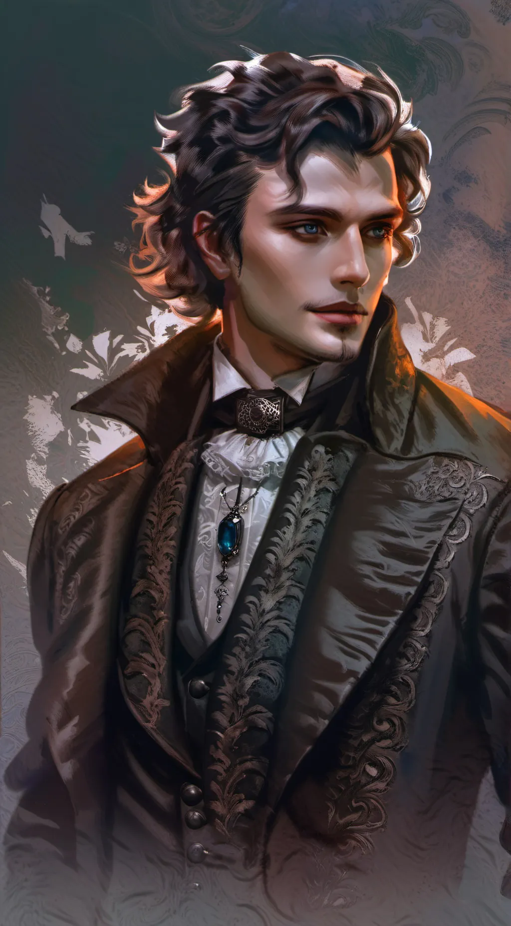 ai character: Damien  background