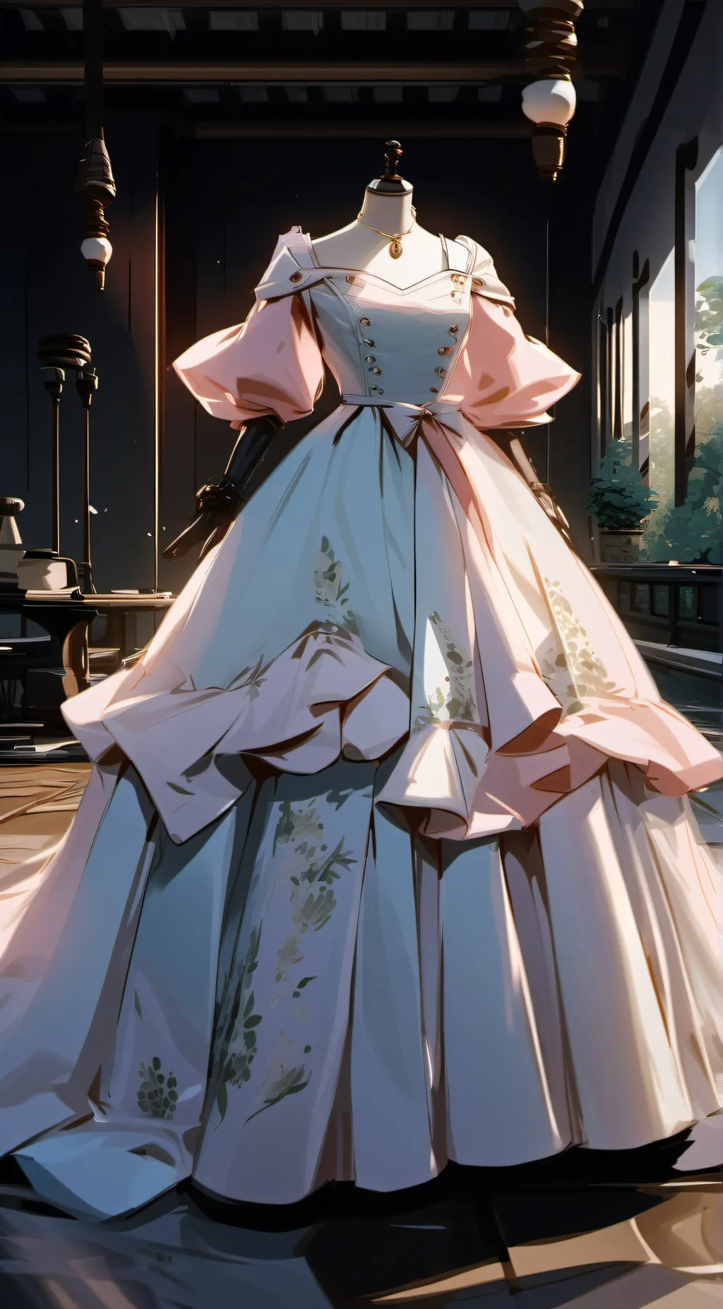 ai character: Dress background