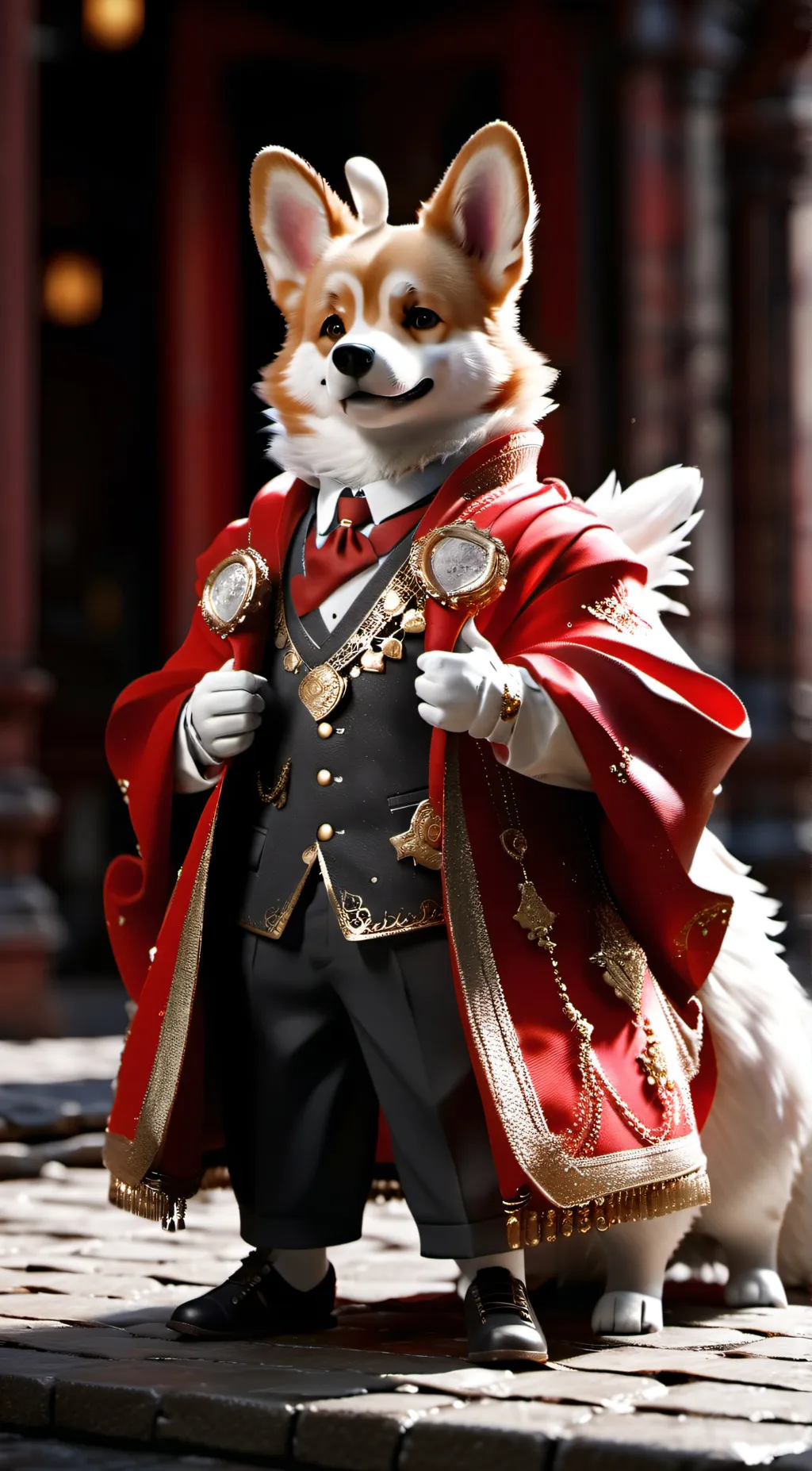 ai character: Corgi background