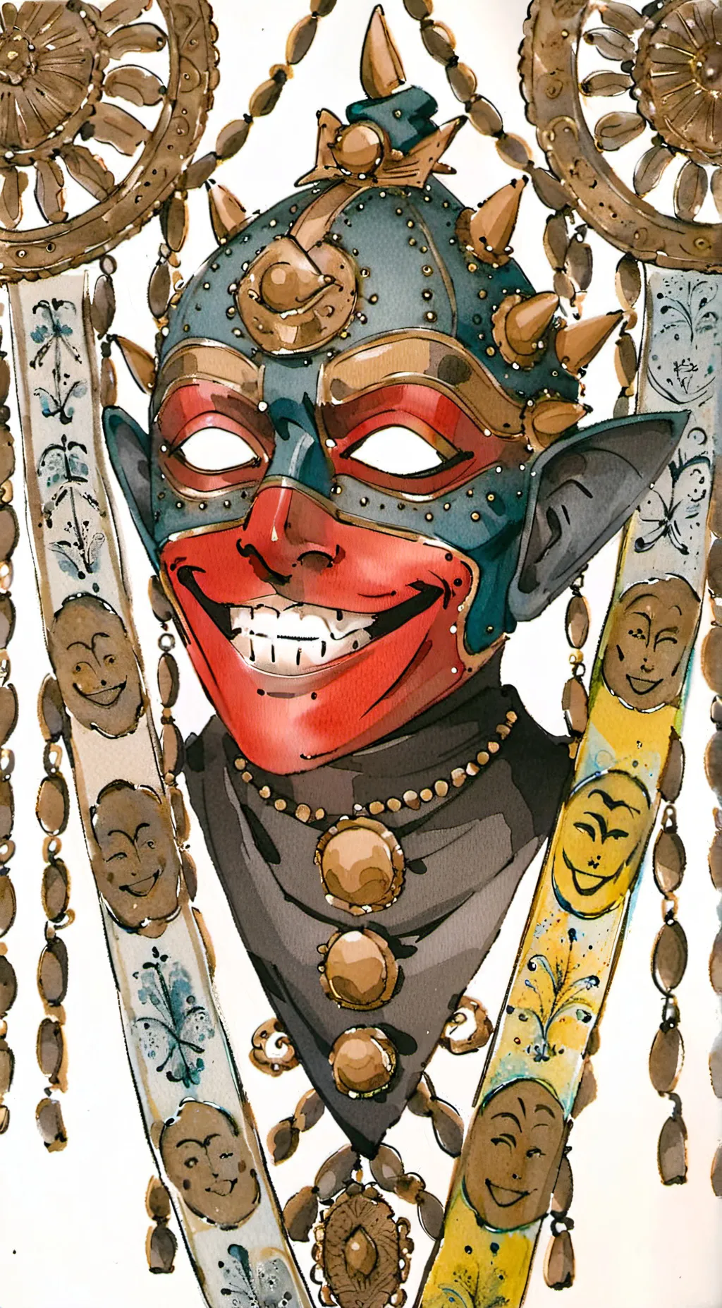 ai character: God of greed background