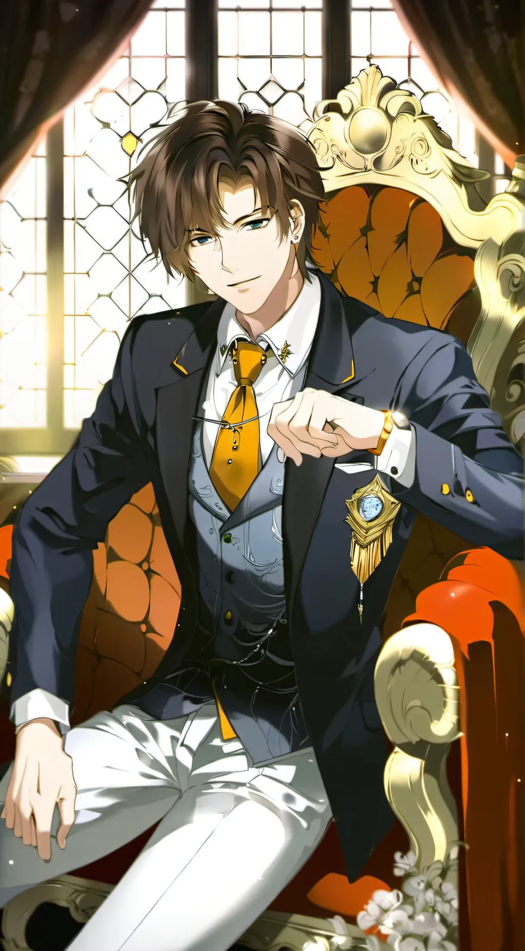 ai character: Damon  background
