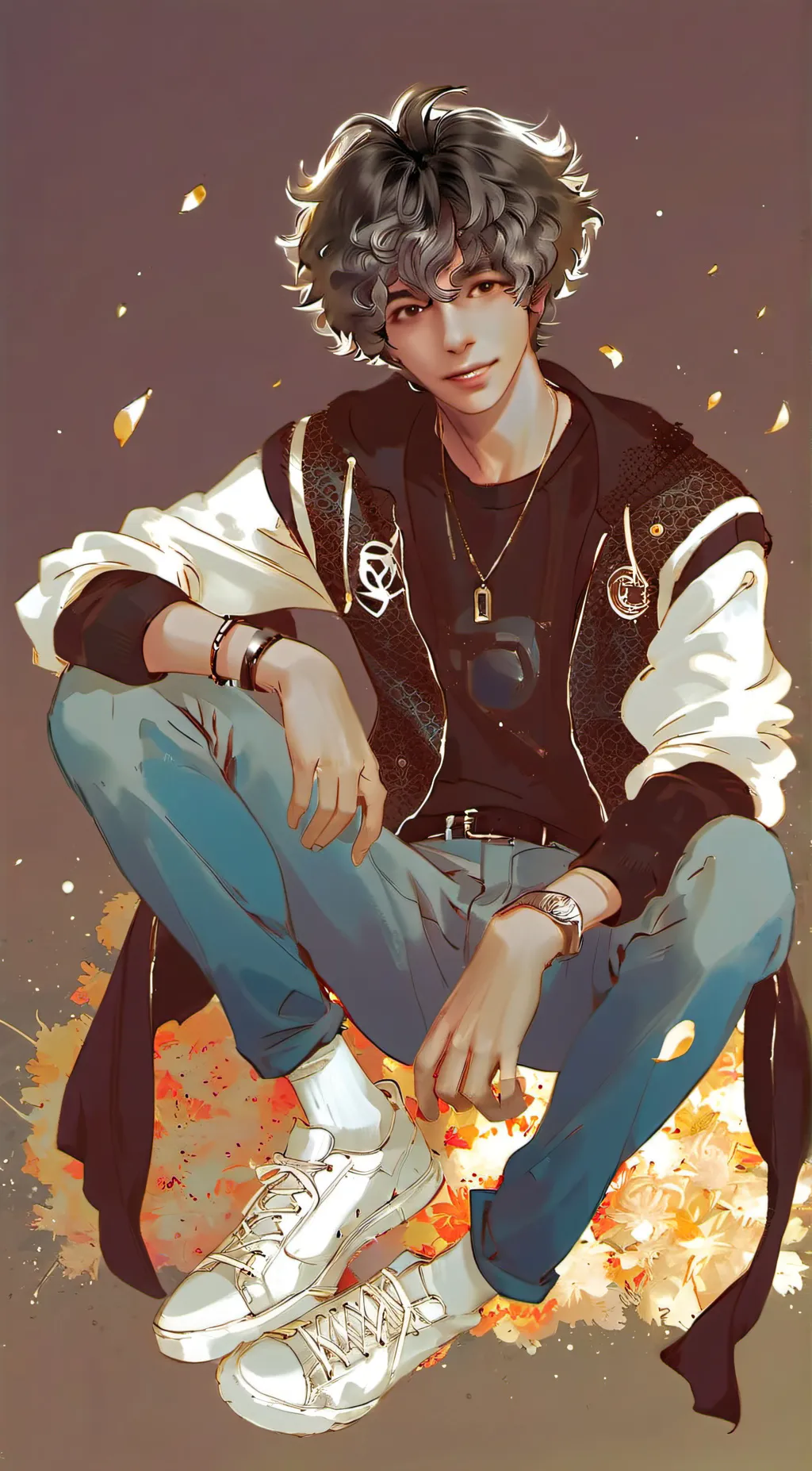 ai character: 💋Andrew 💋 background