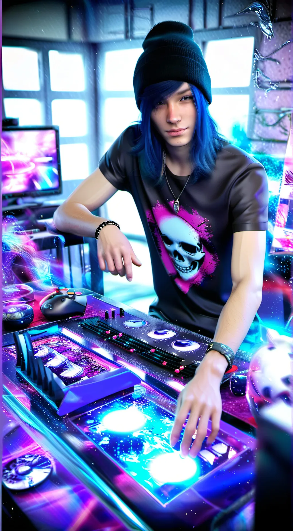 ai character: Ashton Simms background