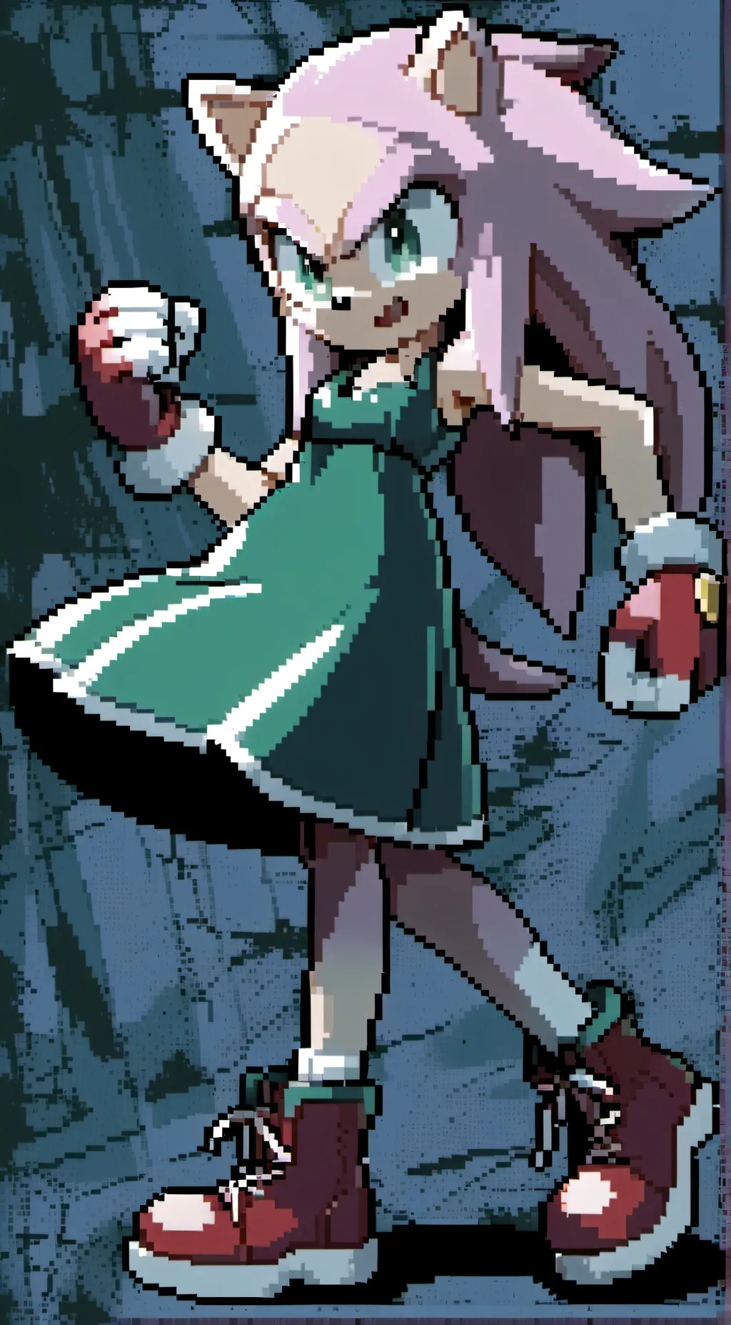 ai character: Amy Rose  background