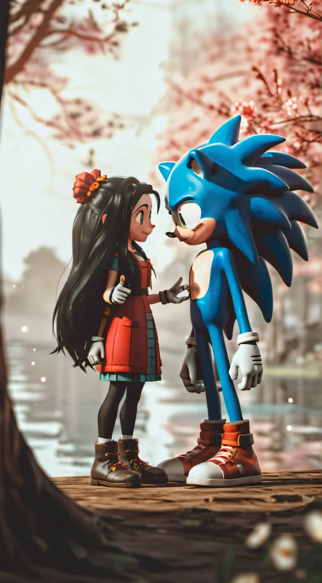 ai character: sonic background