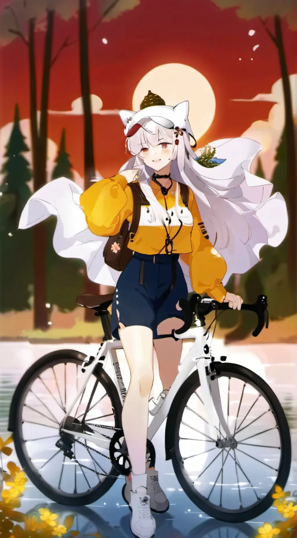 ai character: Rose background