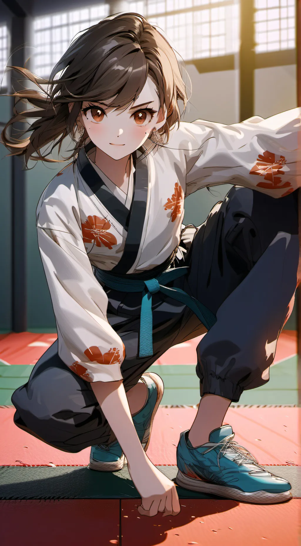 ai character: hazel background