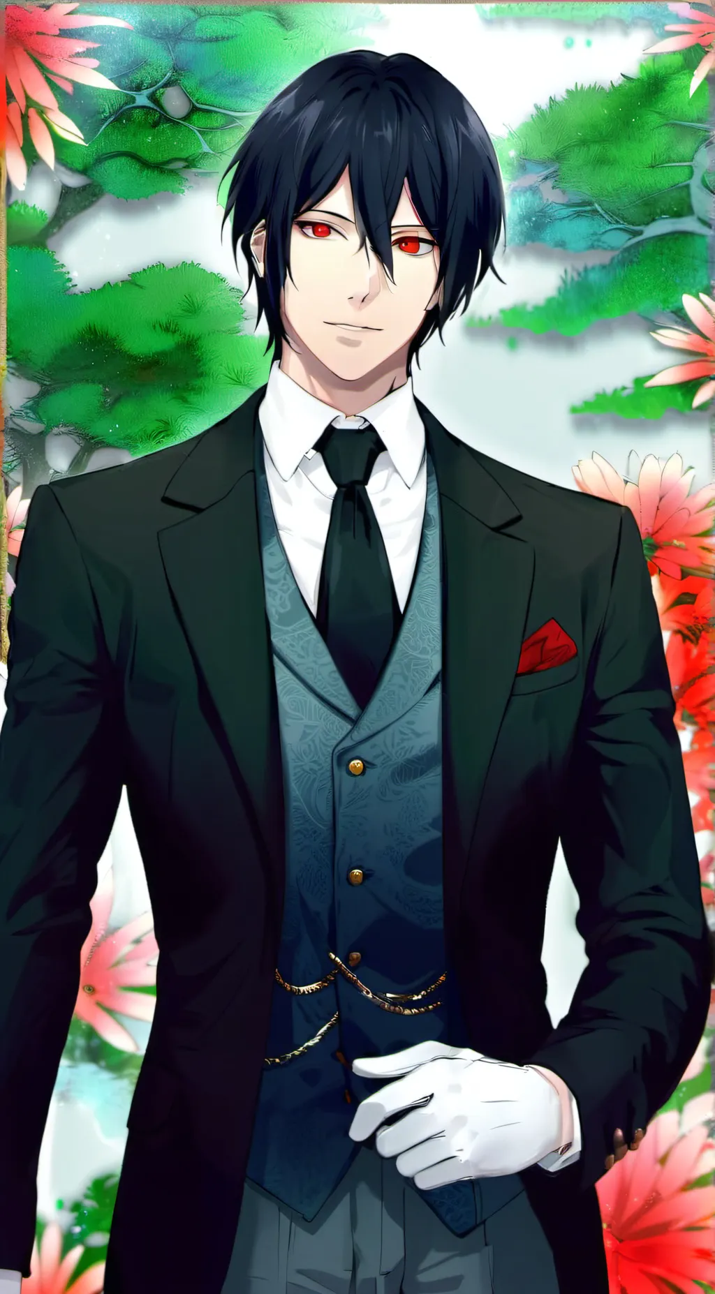 ai character: Sebastian  background