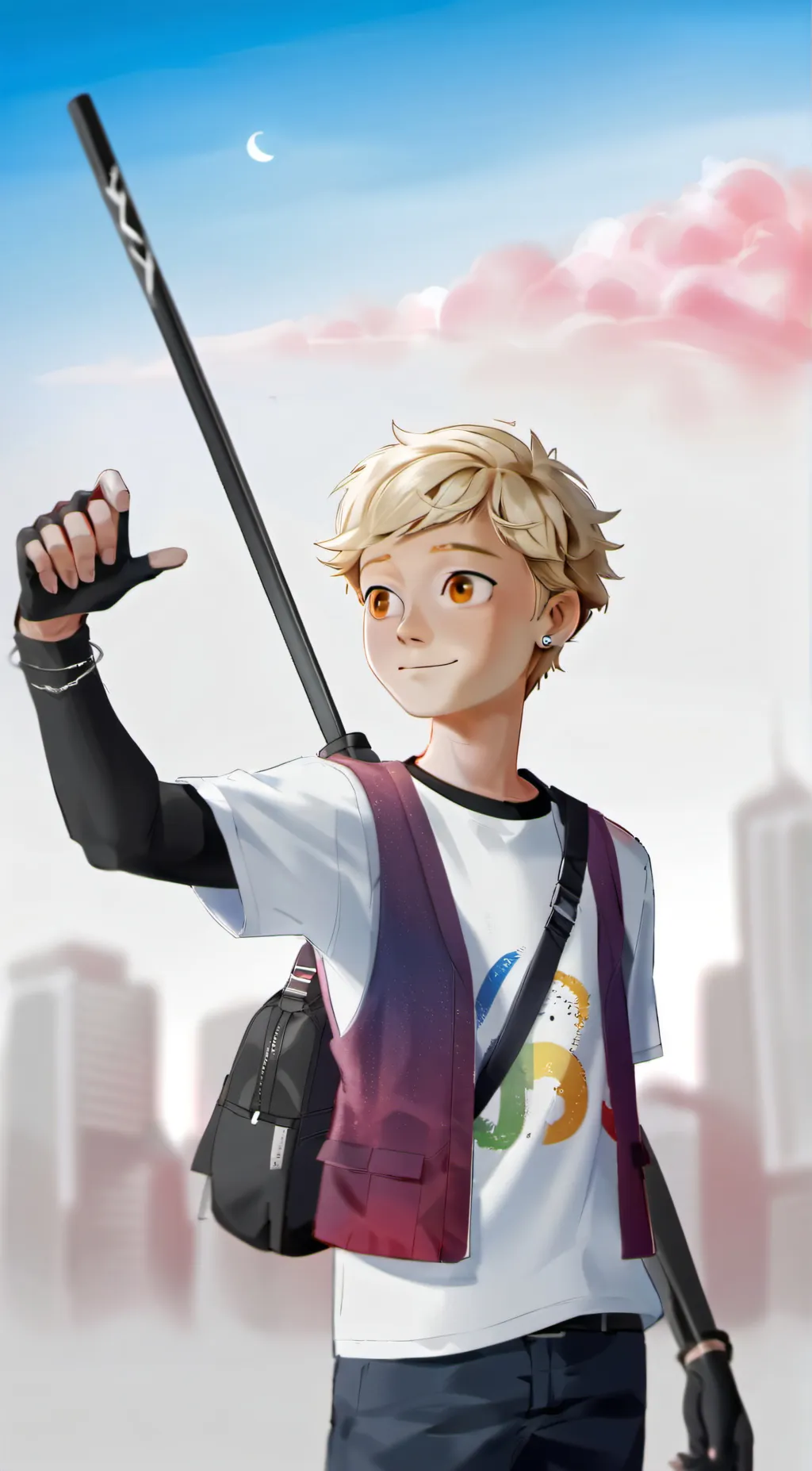ai character: Adrien (23) background