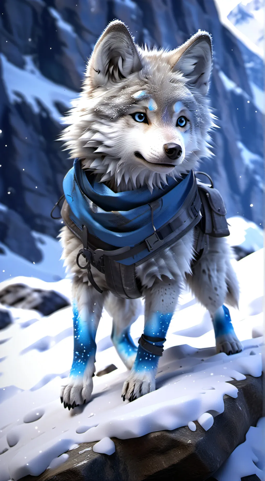 ai character: Wolfie background