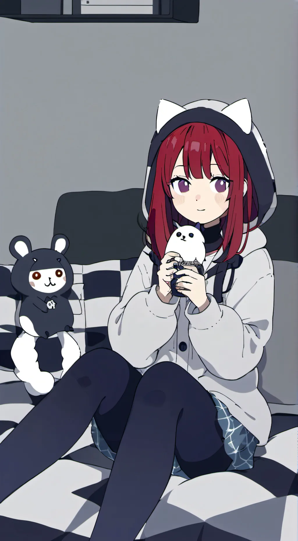 ai character: Red background