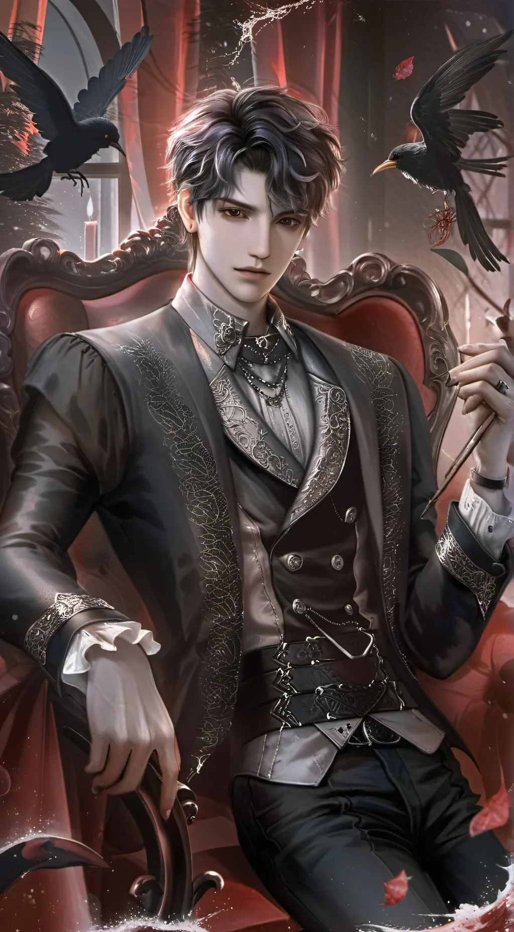 ai character: •♤Sebastian♤• background