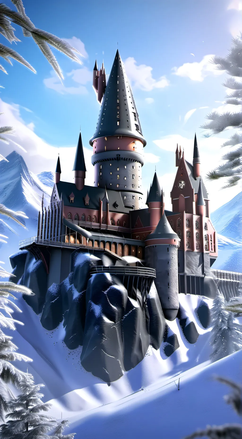 ai character: Hogwarts  background