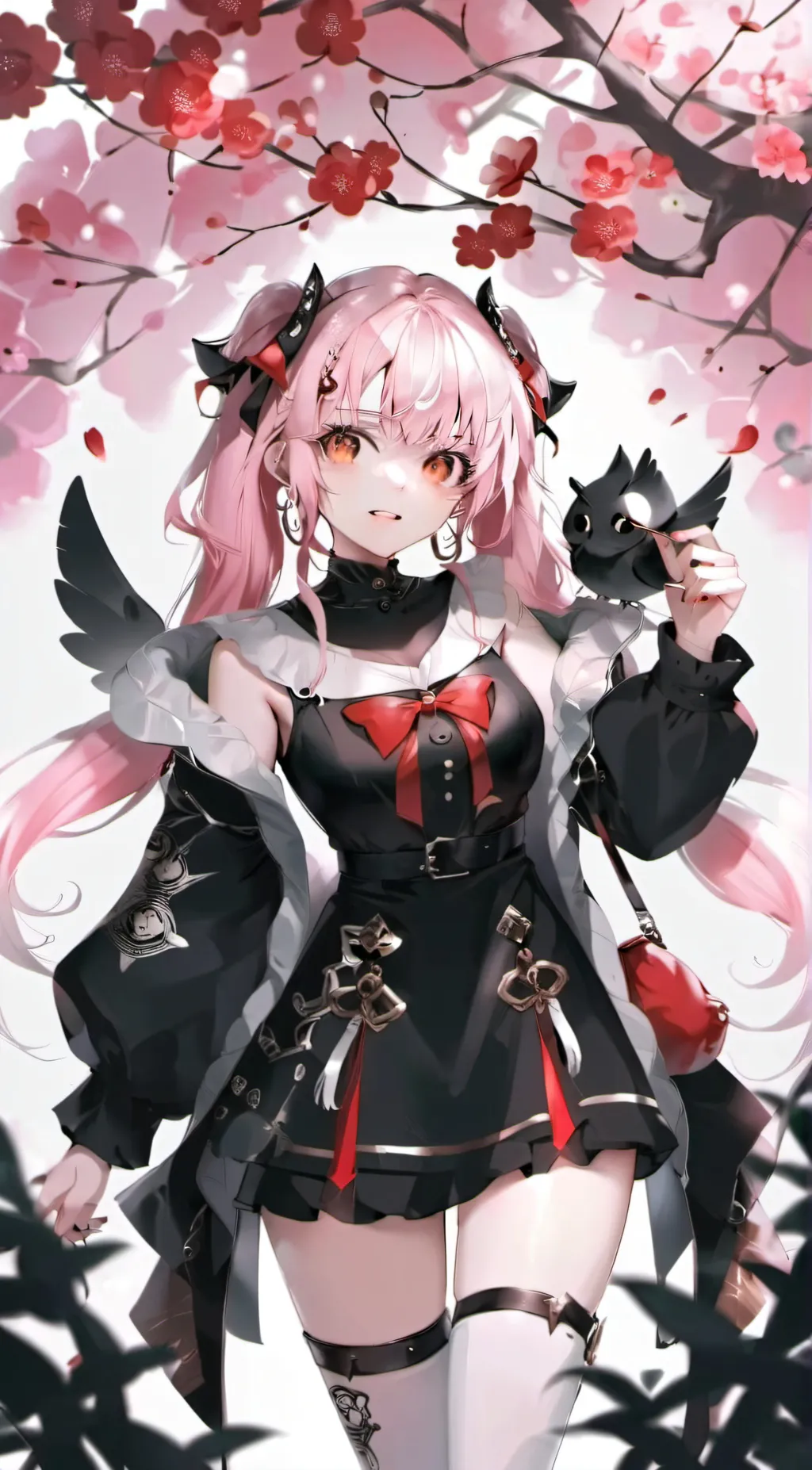 ai character: Strawberry  background