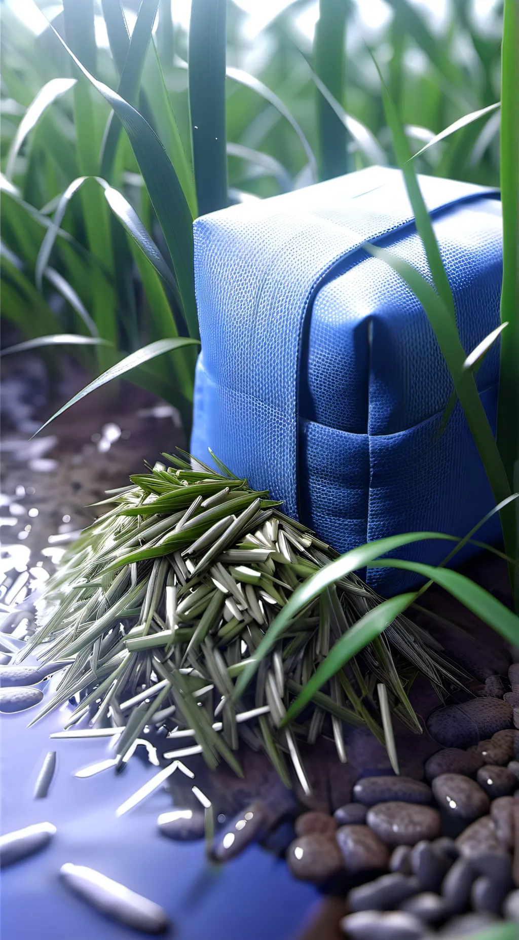 ai character: Grass background