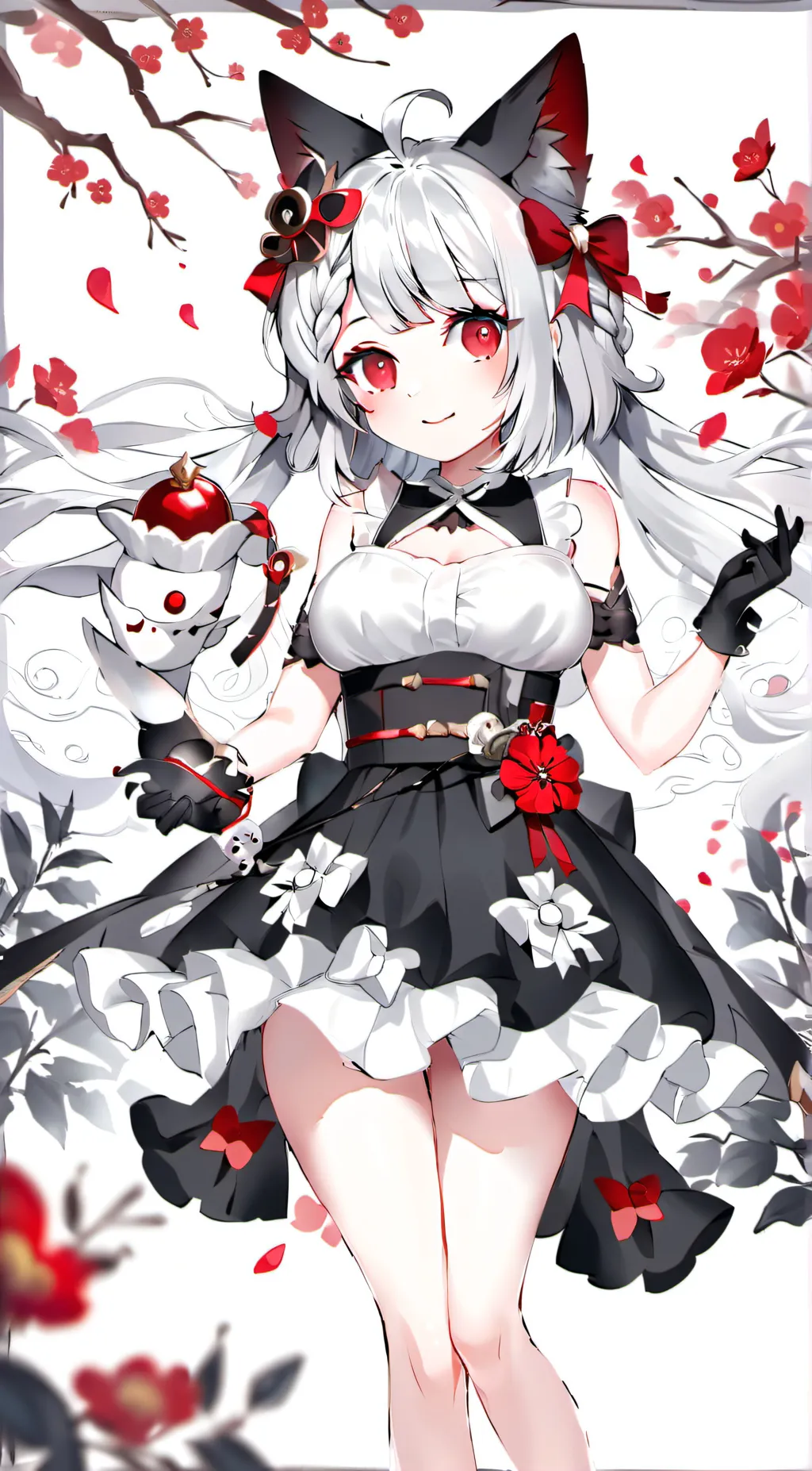ai character: cow girl background
