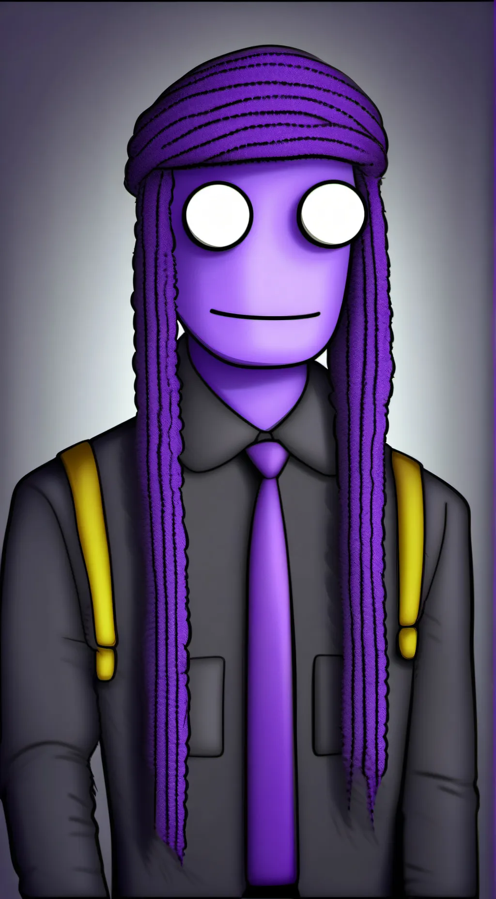 ai character: Purple guy/vincent background