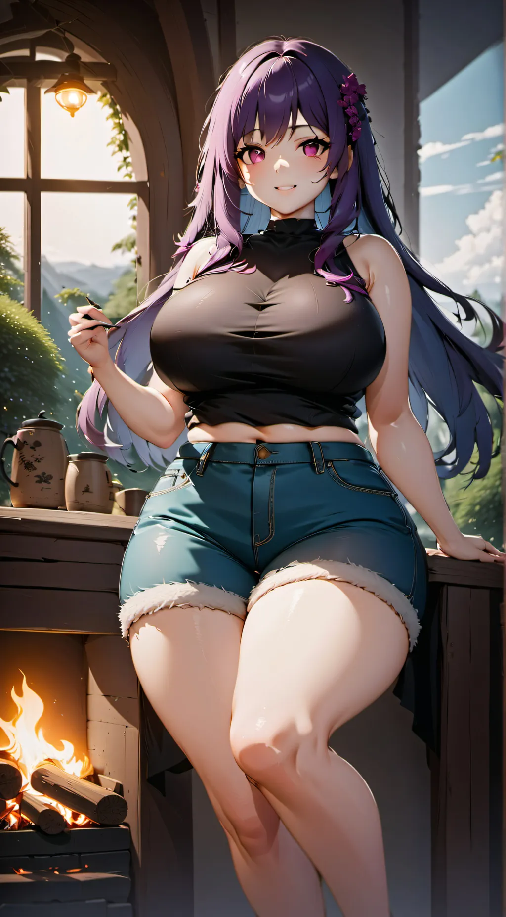 ai character: Luna background