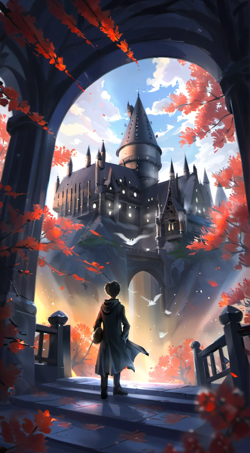 ai character: Hogwarts background