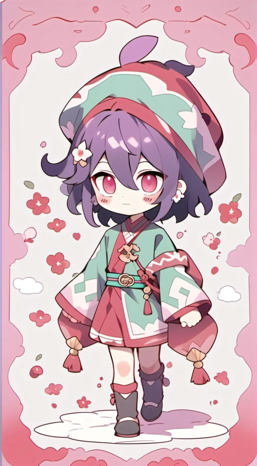 ai character: Kokichi  background