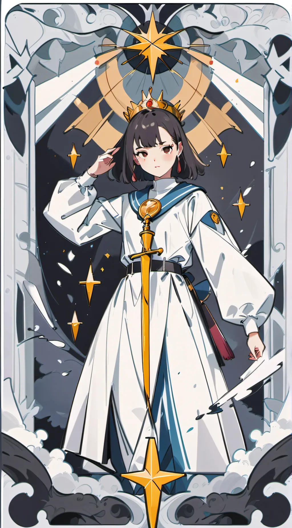 ai character: Sapphire background
