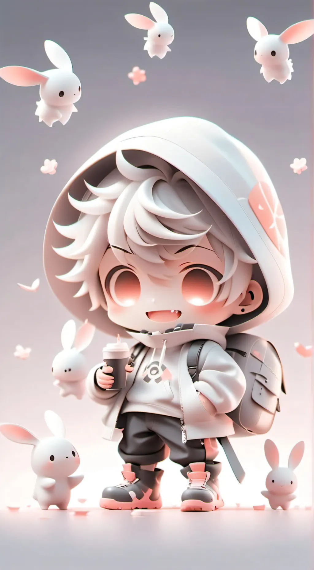 ai character: happiness stickman background