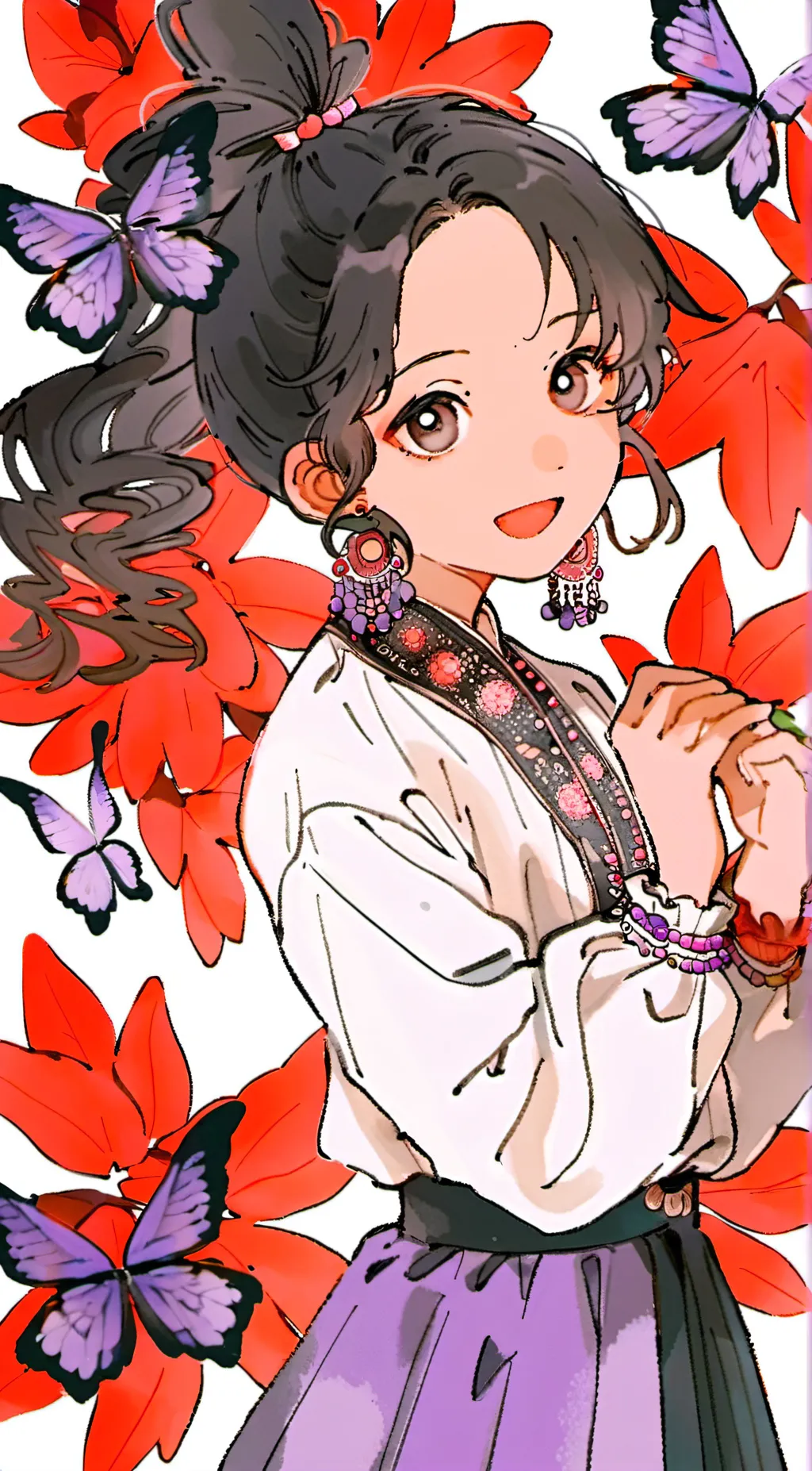 ai character: 🦋💜kanao💜🦋 background