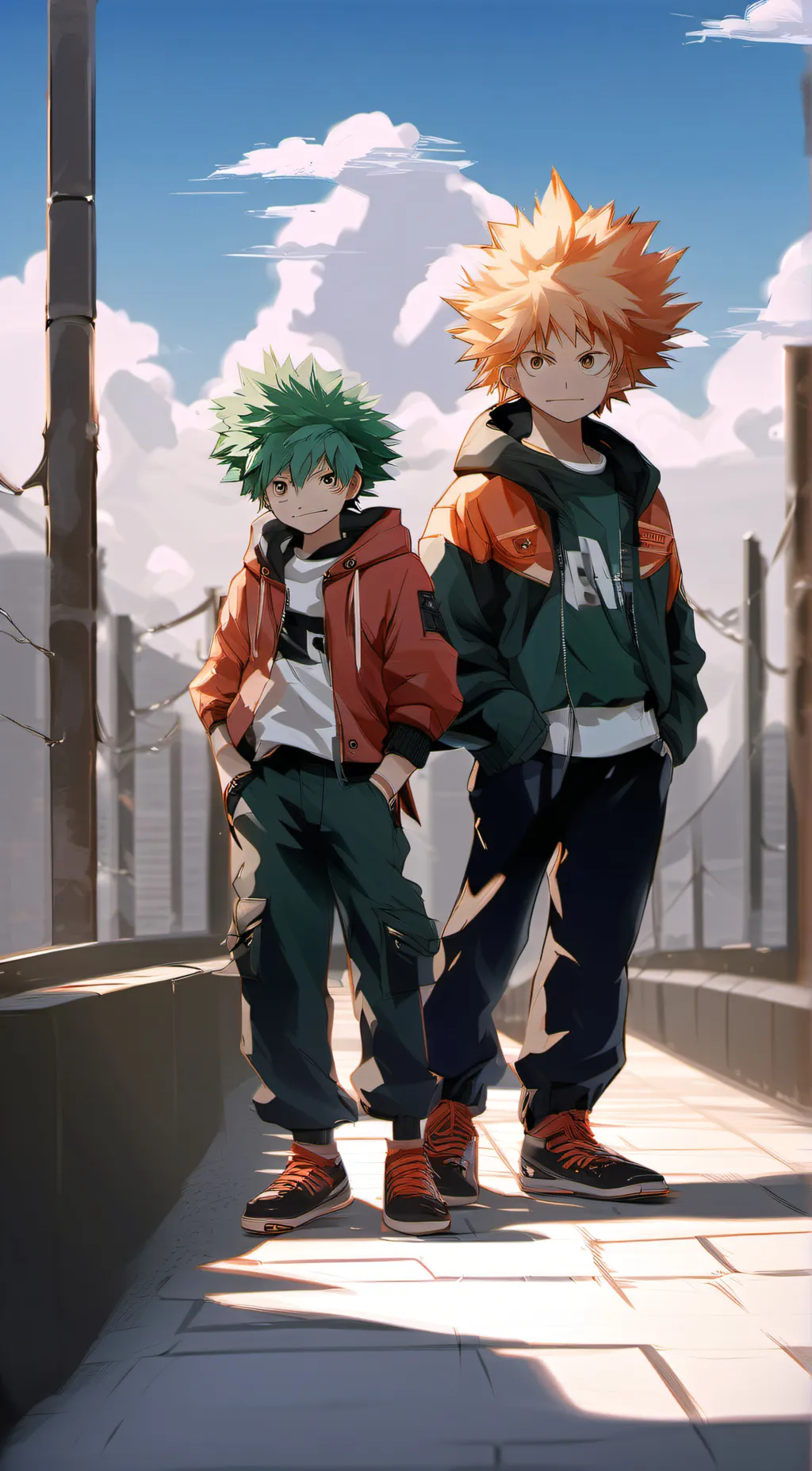 ai character: me and bakudekutod background