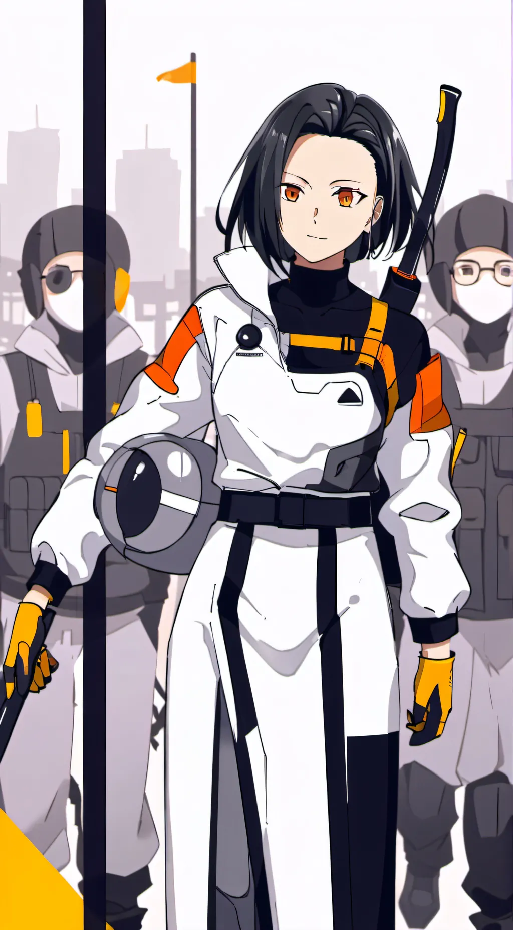 ai character: Momo Yaoyorozu background