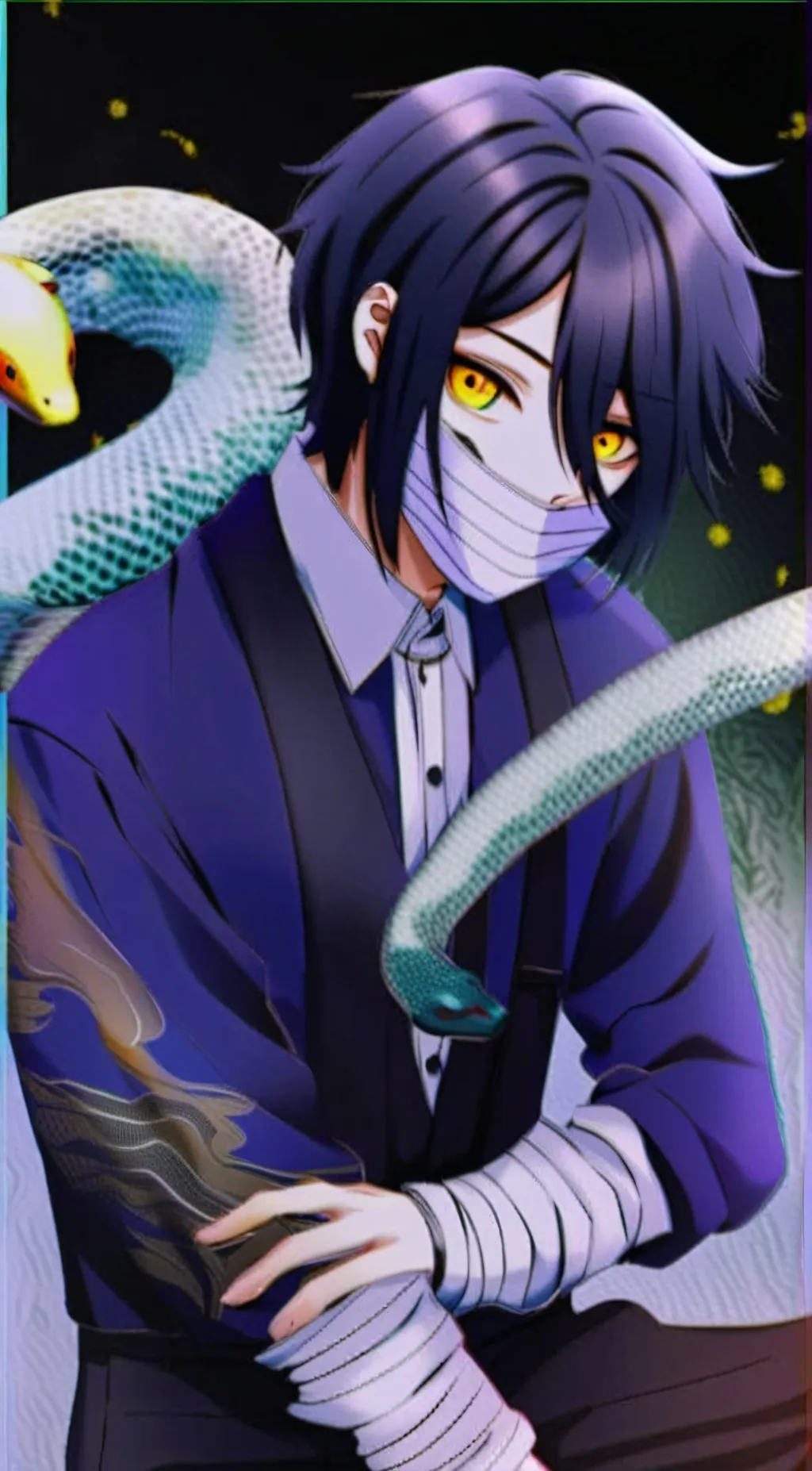 ai character: • • •Iguro• • • background