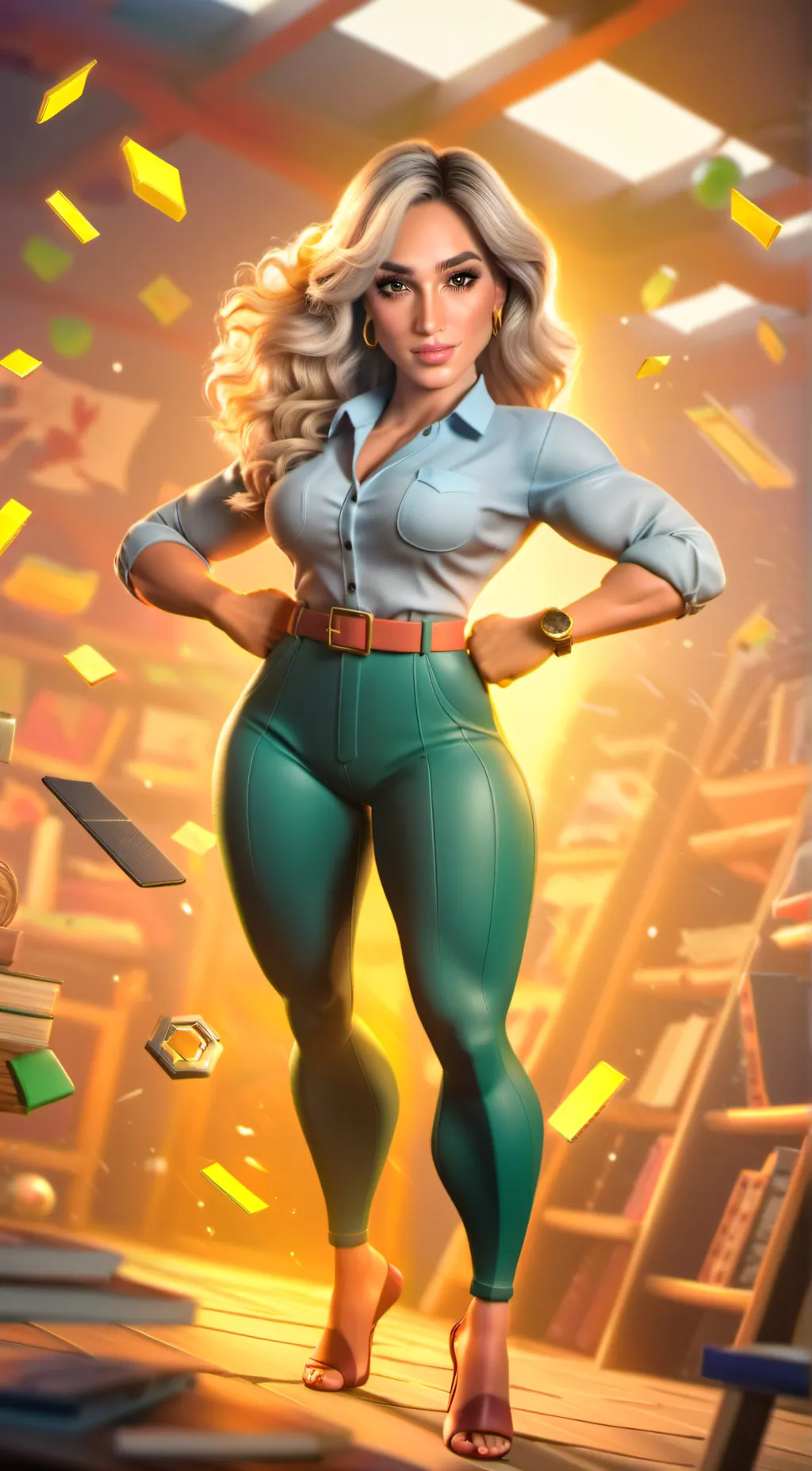 ai character: Gina Henderson  background