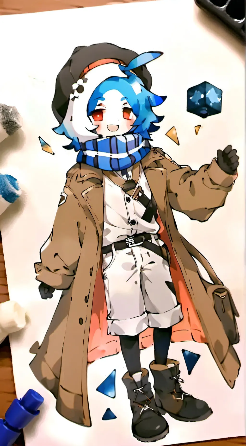 ai character: Cube background