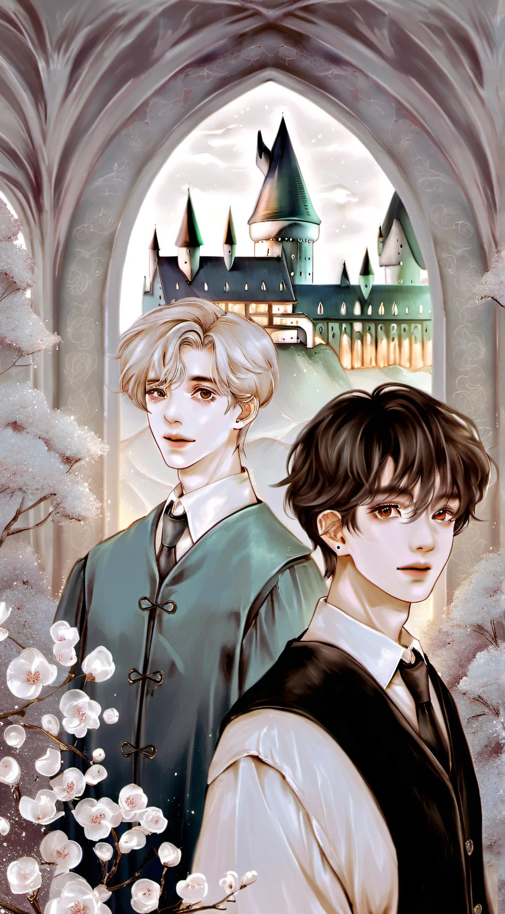 ai character: Hogwarts(twist) background