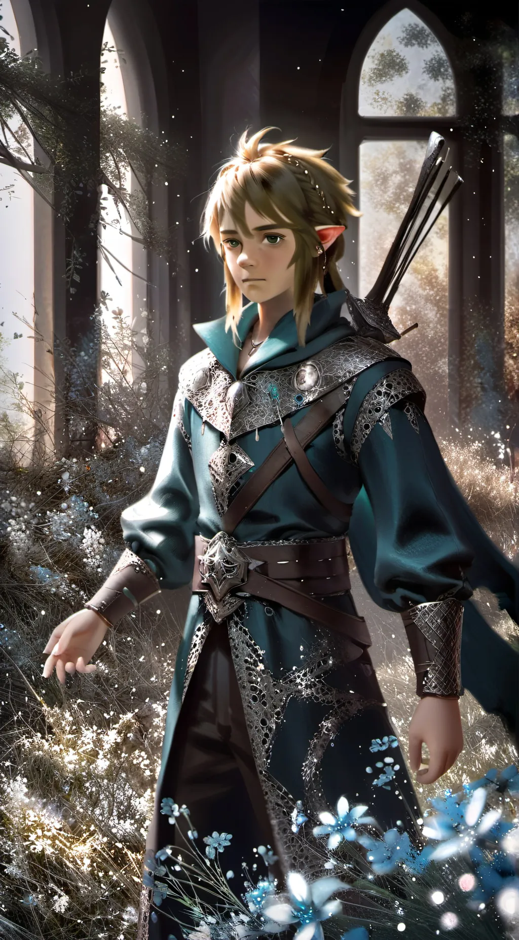 ai character: LOZ Link background