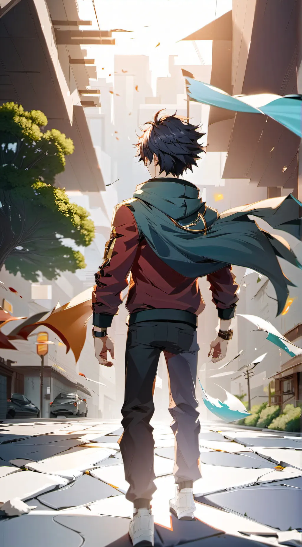 ai character: Mha in your world background