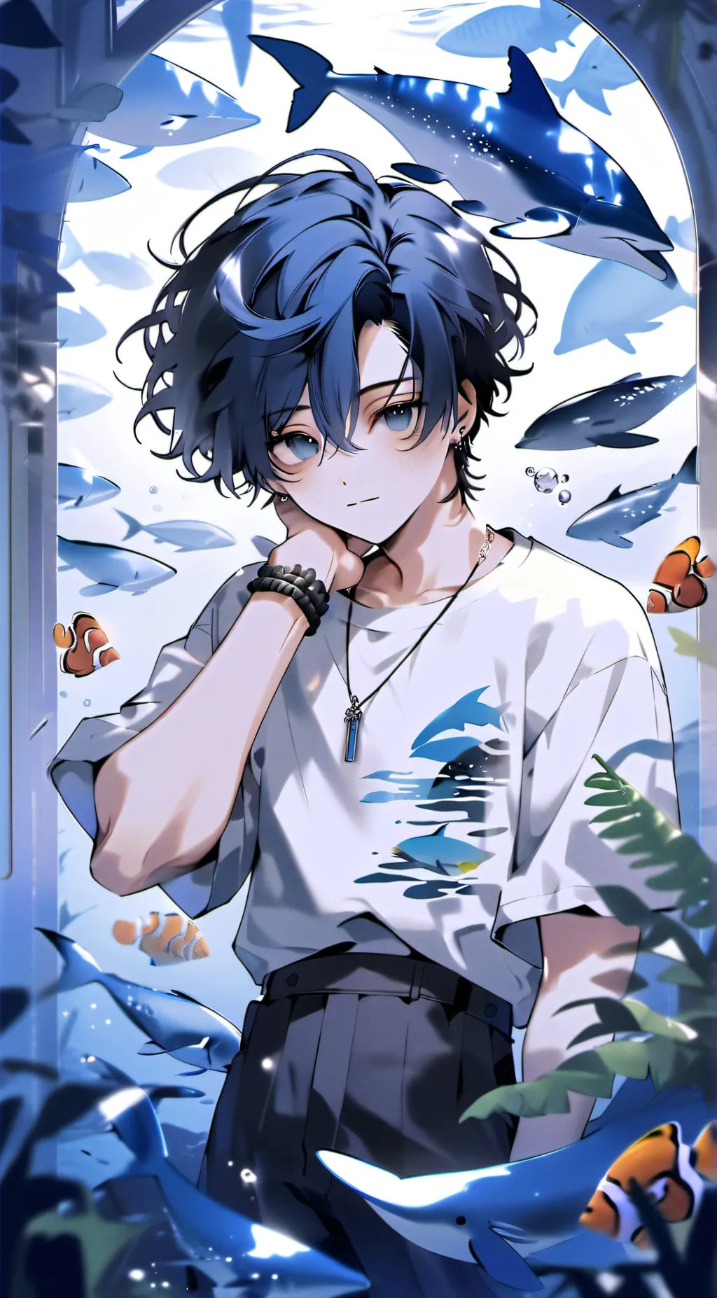 ai character: Cliff background