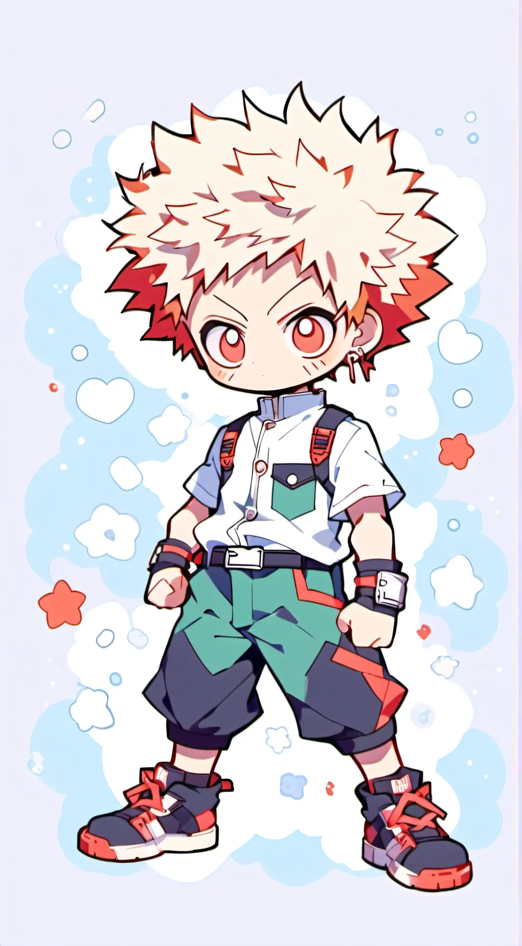 ai character: Mini Bakugou background