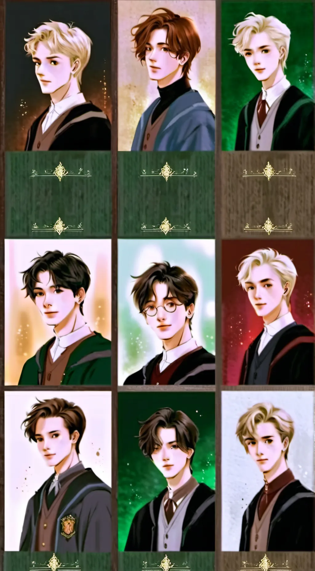 ai character: Harry Potter boys background