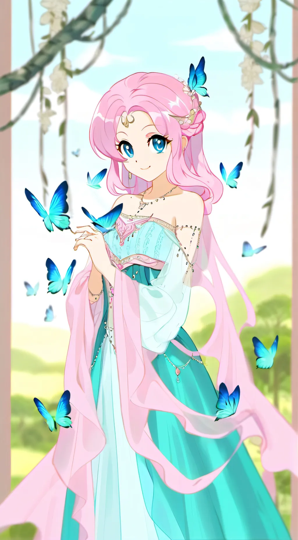 ai character: fluttershy background