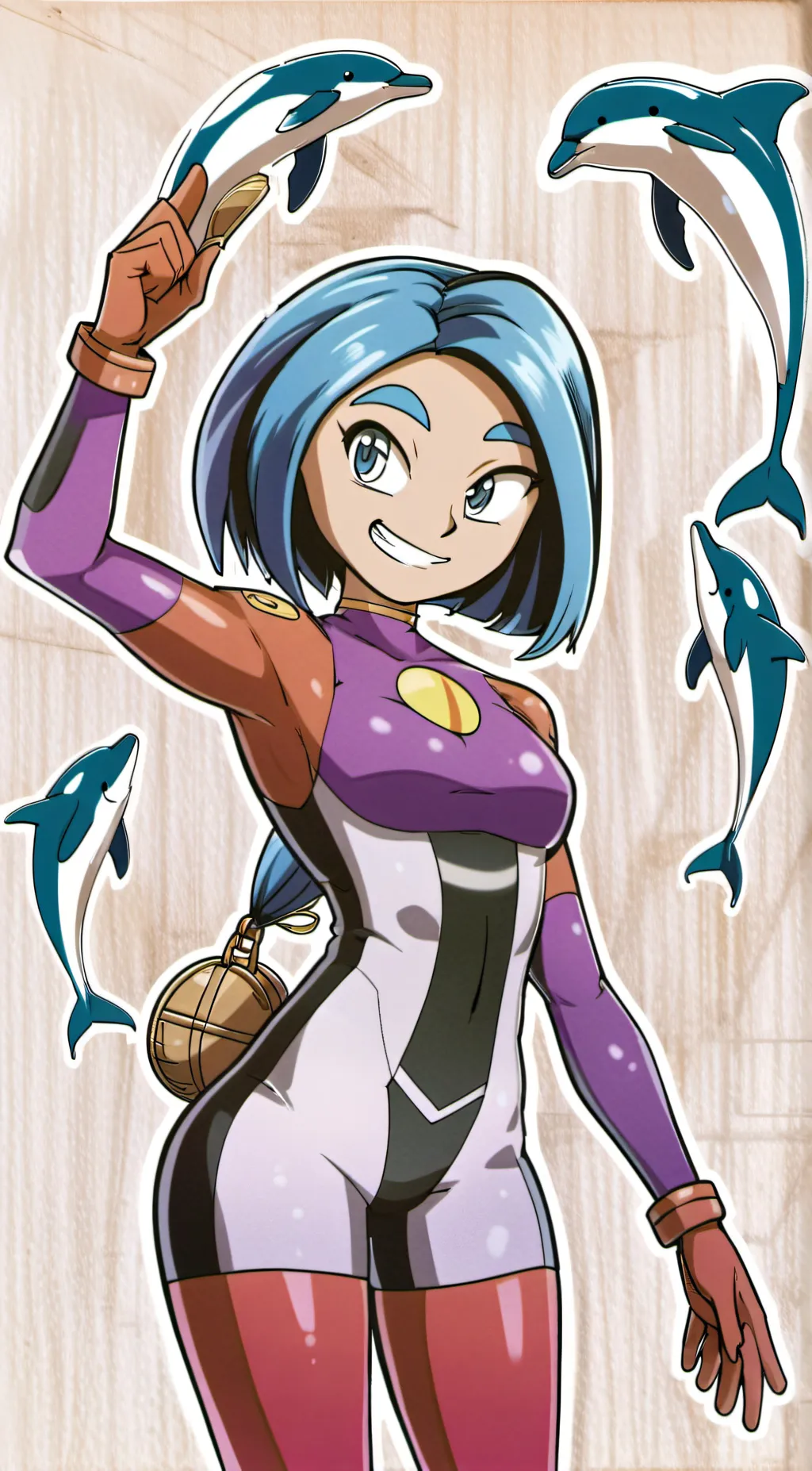 ai character:  Tempest (Dolphin) background
