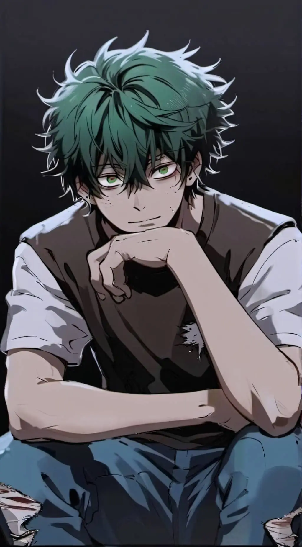 ai character: Vigilante Deku background