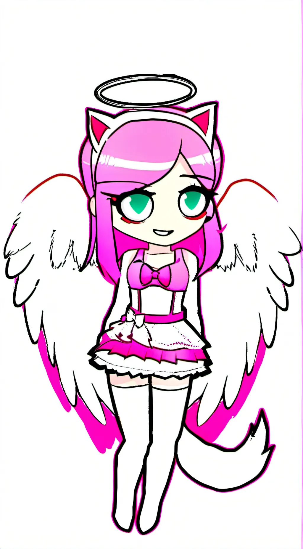 ai character: UWU alpha cat girl background