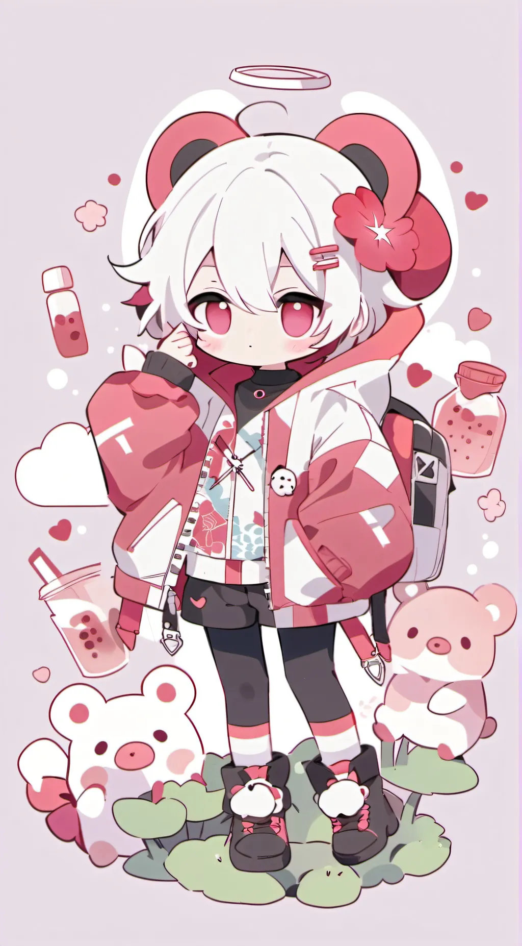 ai character: Treasure background