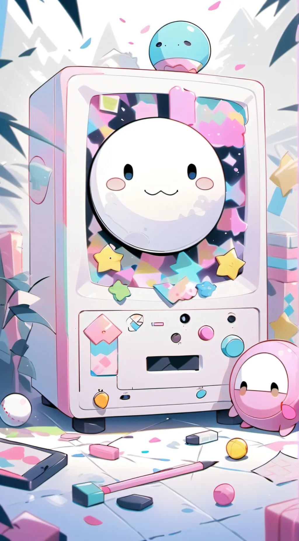 ai character: bfdi background