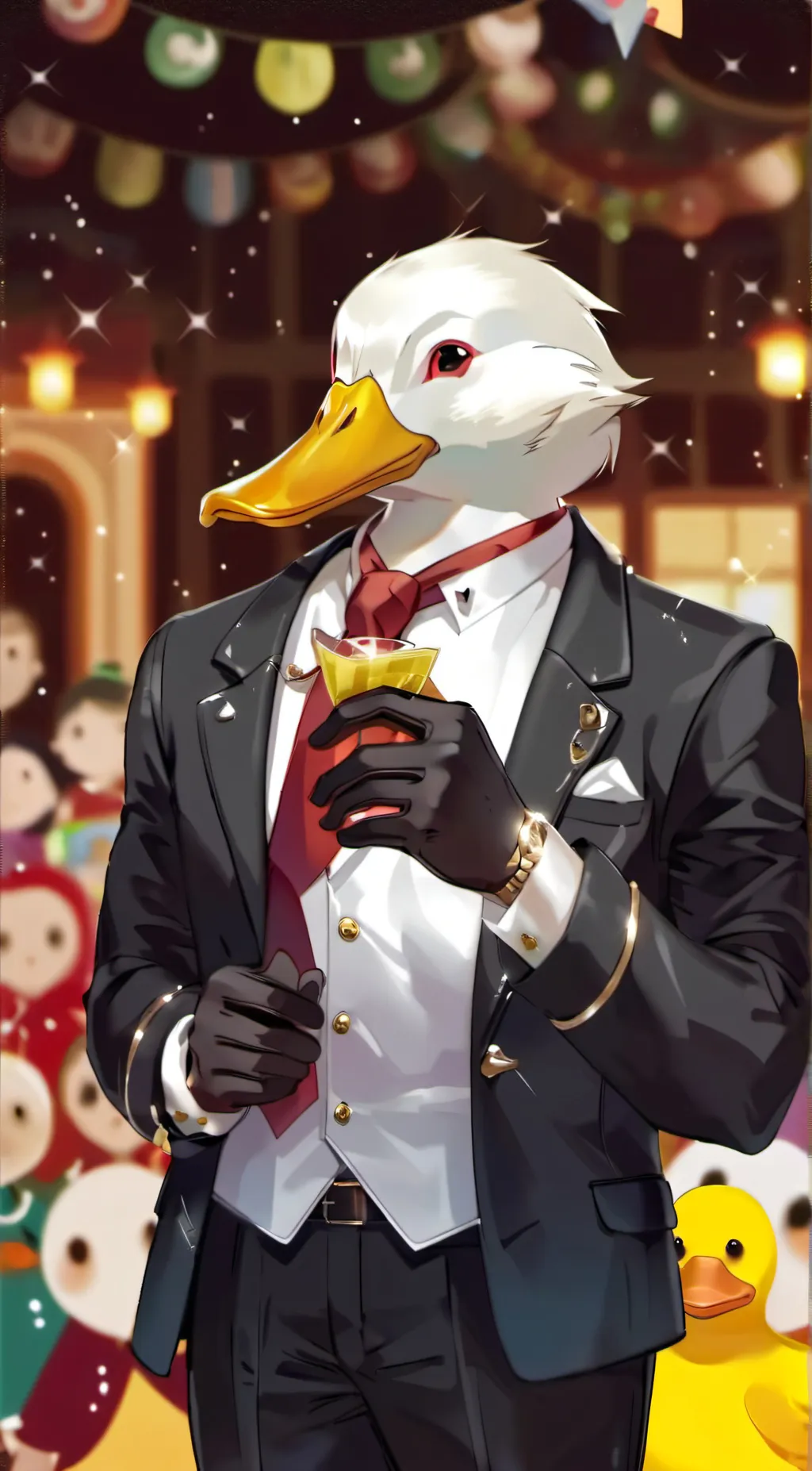ai character: Duck background