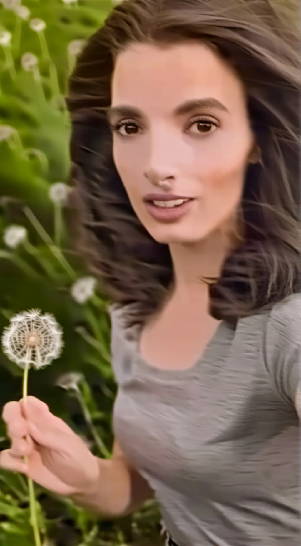 ai character: Dandelion girl  background